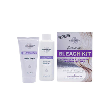 Keracolor KERACANVAS Hair Bleach Kit - Complete Hair Lightening & Toning System