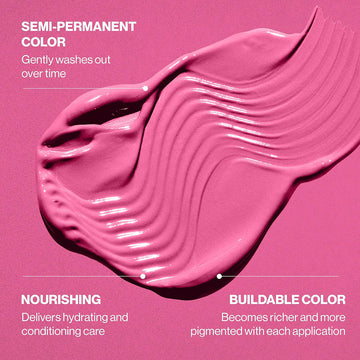 Keracolor Color + Clenditioner Light Pink formula with semi-permanent, nourishing, and buildable color benefits