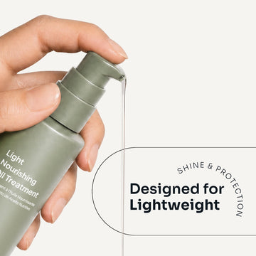 Loma Light Nourishing Oil Treatment 3.4 oz pump bottle dispensing lightweight oil
