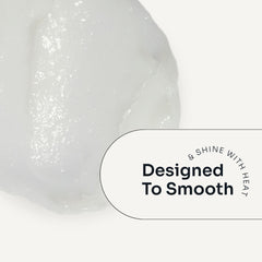 Loma Smoothing Crème product texture with heat-activated smoothing and shine benefit