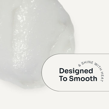 Loma Smoothing Crème product texture with heat-activated smoothing and shine benefit