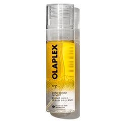 OLAPLEX Nº.7 Shine Serum Oil Mist bottle with clear cap and golden oil