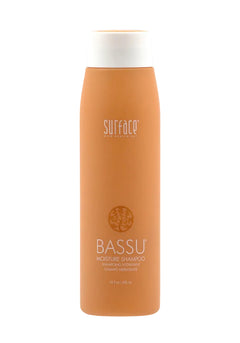 Surface BASSU MOISTURE SHAMPOO 10 fl oz orange bottle with a white cap.