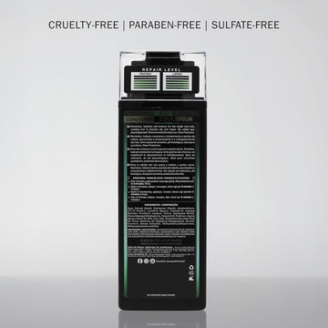 Back of TRUSS Equilibrium Conditioner 300 ml bottle showing directions, ingredients and product information
