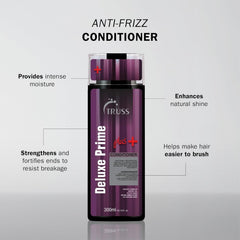 TRUSS Professional Deluxe Prime Plus+ Conditioner provides intense moisture, strengthens ends, enhances shine and makes hair easier to brush