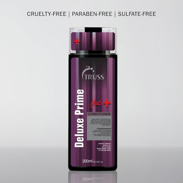 TRUSS Professional Deluxe Prime Plus+ Conditioner 300 ml bottle with cruelty-free, paraben-free and sulfate-free claims