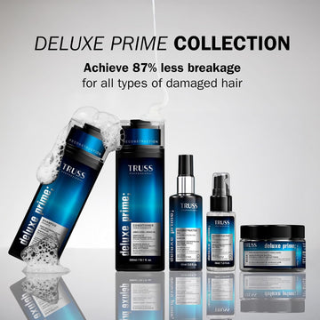 TRUSS Professional Deluxe Prime reconstruction collection with shampoo, conditioner, oils and mask for damaged hair