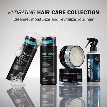 TRUSS Professional Infusion Shampoo and Conditioner with Miracle Mask and Deluxe Prime hair reconstructor