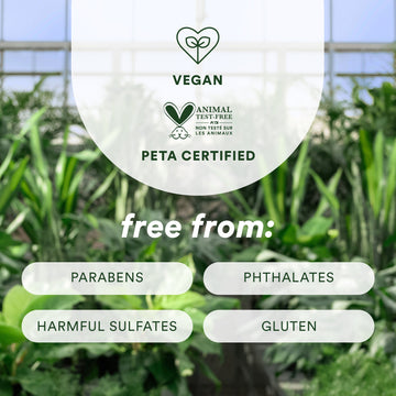 Verb Density Peptide Shampoo highlighting its vegan, PETA-certified formula free from parabens, phthalates, harmful sulfates, and gluten