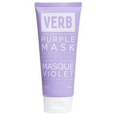 Verb Purple Mask toning hair mask in a 6.3 oz lavender tube for blonde, grey, and silver hair