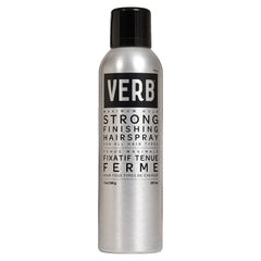 Verb Strong Finishing Hairspray 7 oz silver can with maximum hold