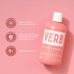 Verb Volume Shampoo with hibiscus flower extract, amaranth extract, and biotin B7 benefits